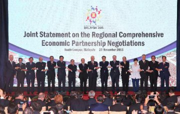 區域全面經濟夥伴關係協定 力爭2016年結束談判