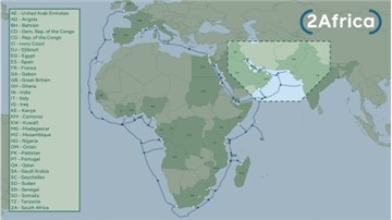 2Africa 成全球最長海纜，新分支延至波斯灣、巴基斯坦及印度
