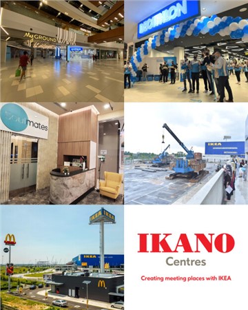 Ikano Centres加速發展計畫，在馬來西亞和泰國提供購物廣場聚會場所