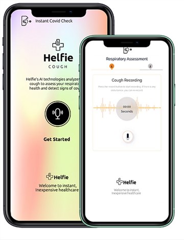 Helfie.ai 通过智能手机提供快速、简单、准确的新冠状病毒病远程筛查